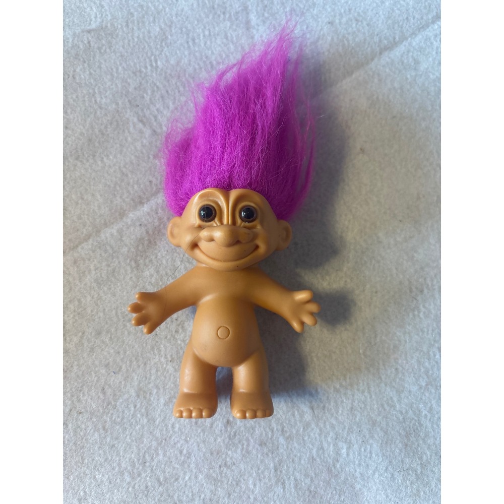 Russ‎ Troll Doll Purple Hair Vintage Retro Toy Collectible